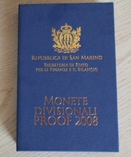 San Marino Euro KMS 2008 PP im Etui mit Zertifikat,Umkarton komplett