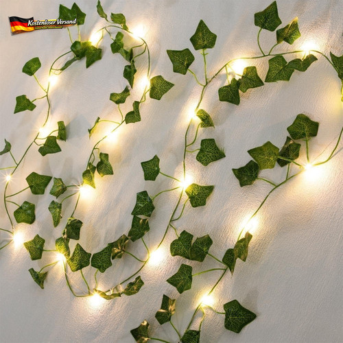 Lichterkette mit blättern - mit,