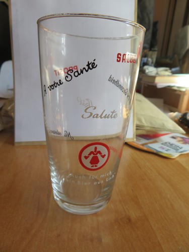 Altes bierglas licher brauerei - altes,