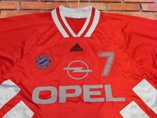FC Bayern Monaco Matchworn Nr 7 adidas Fußballtrikot Nolel Vintage (007)
