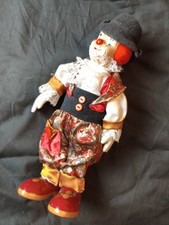 Porzellan Figur Clown Ausziehbar Mit Melodie