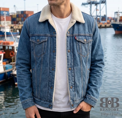 Levis jeansjacke mit - jeansjacke, fell