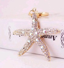 SEESTERN Anhänger mit Strass Kristallen Taschen- Schlüsselanhänger Geschenk Frau