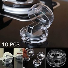 10x Herdknopfabdeckungen Klare Schutzabdeckungen Herdknopf Kindersicherung neu