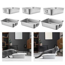 Katzentoilette aus Edelstahl