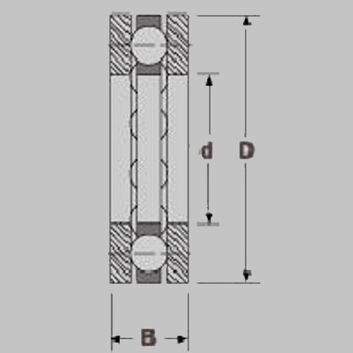 Axial kugellager drucklager - axial,
