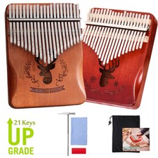 Kalimba Daumenklavier 21-Tasten Mahagoni Holz Thumb Piano für Kinder Erwachsene.