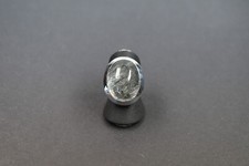 moderner Damenring mit Rutilquarz. Sterling Silber 925 RG 54/17,2 mm neuwertig.
