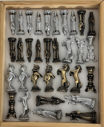 Massive messing schachfiguren - massive, messing-schachfiguren