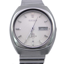 Seiko 4004 Day Date Quartz 4633 -803LR Herren Armbanduhr Watch Ø 36 mm