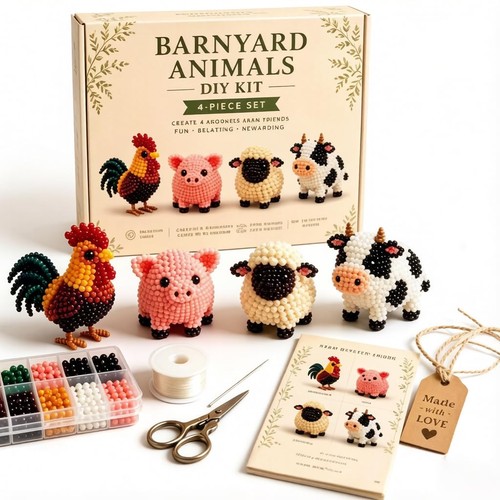 Perlentiere bastelset farm - perlentiere,