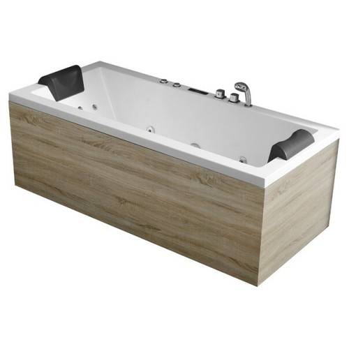 Whirlpoolwanne 170x80 weiß - 170x80, cm