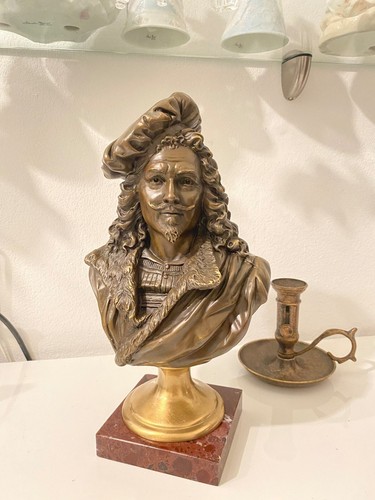 Bronze büste rembrandt - bronze,
