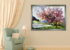 3D Pfirsichblüte Fluss 69
