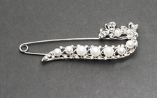 Verschlussnadel Schmucknadel Tuchnadel Anstecknadel Schmetterling Strass Perlen