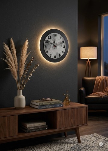 Wanduhr mondlandschaft - ,