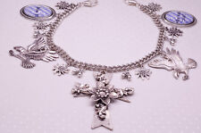 S002 Herren Charivari silber Trachtenschmuck  Lederhose Wiesn Kreuz Adler Hirsch