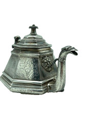 Teekanne versilbert aus