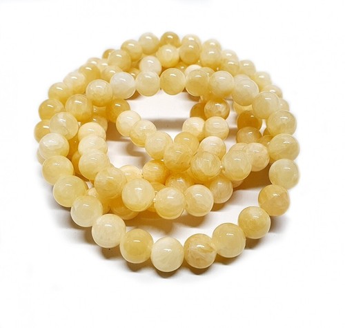 Orangencalcit kugelarmband - orangencalcit,