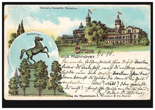 Litho gruss aus hannover - gruss,