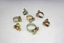 Schlauchschellen rundziehend gelb verzinkt für Oldtimer viele Größen