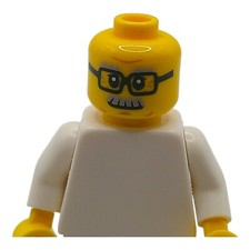 LEGO® "Kopf Mann mit Bart und Brille NO. 1964 6153321 26879 Gelb Großvater Opa