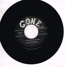 JO-ANN CAMPBELL - YOU'RE DRIVIN' ME MAD / BEACHCOMBER (Gal Rockabilly Stroller)