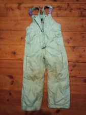 Lindgrüne Schnee- und Allwetterhose, gefüttert,  98-104, von Papagino