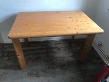 Esstisch Fichte massiv, mit Ansteckplatte