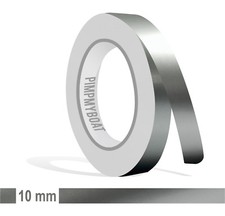 ZIERSTREIFEN 10mm SILBER METALLIC GLANZ 10m Auto silver Stripe Boot 1 cm Dekor
