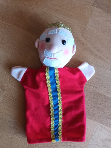 Handpuppe könig aus stoff - handpuppe, ca
