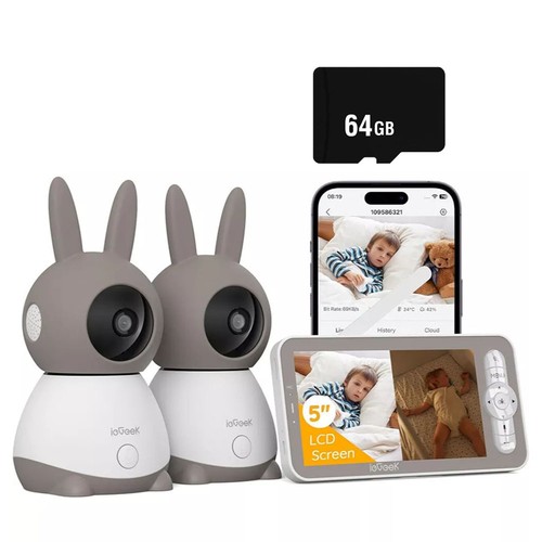 Iegeek babyphone mit 2 - 5",