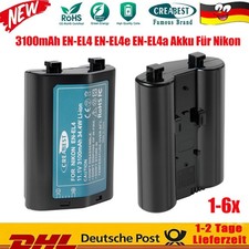 1-6x 3100mAh EN-EL4A EN-EL4E