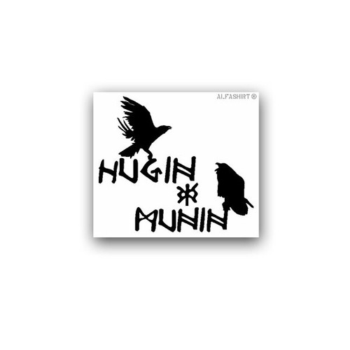 Aufkleber sticker hugin und - aufkleber/sticker,