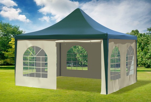 Gartenpavillon 4x4m pvc - 4x4m, grün