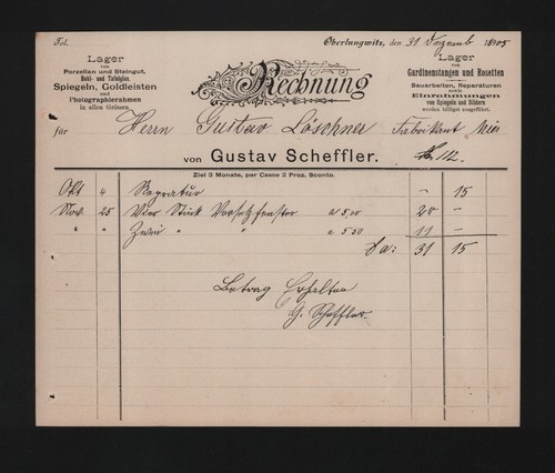 Oberlungwitz rechnung 1905 - oberlungwitz,,