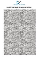 Kopfsteinpflaster Pflastersteine Decal Diorama Modellbau 1:18