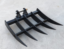 Roderechen Humusrechen 50 cm , Harke für Minibagger Microbagger 1 Zoll