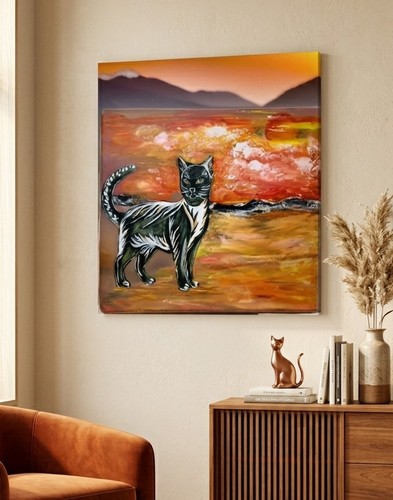 Acrylbild abstrakt unikat - abstrakt,