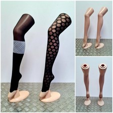 2 x Strumpfbein + Strumpfhose Schaufensterpuppe Dekobeine + Ständer 