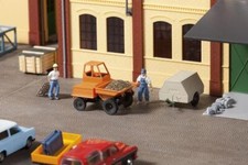 Auhagen Dumper mit Kompressoranhänger 41641