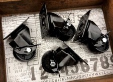 4x Möbel Rollen Bremse Möbelrollen Möbelräder Industriestyle Gusseisen Vintrage