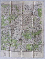 Heereskarte Russland Shisdra 1942 Wehrmacht Schießkarte 1:50000 südlich Smolensk