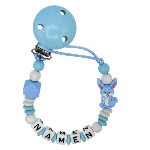 Schnullerkette mit wunschnamen - schnullerkette,