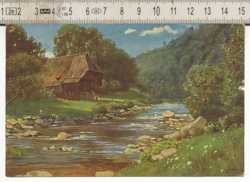 Alte ansichtskarte h - ansichtskarte,