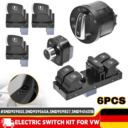 Lichtschalter spiegel kit - 6-lichtschalter,