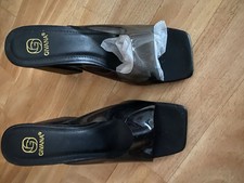 Transparent Mules Pantoletten 39 Rauchgrau Perplex Clear Highheel Getragen