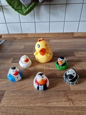 Badeenten Set 6 Stück Quietscheenten Familie Badewannenspielzeug Baby Bade Ente