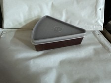 Tupperware Retro Käse-/Kuchenecke . In Braun/Transparent