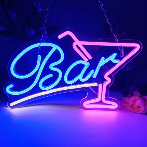 Bar schild beleuchtet led - schild,